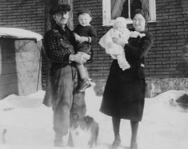 Ernest and Elizabeth First Grandchildren - Orbin and Grace